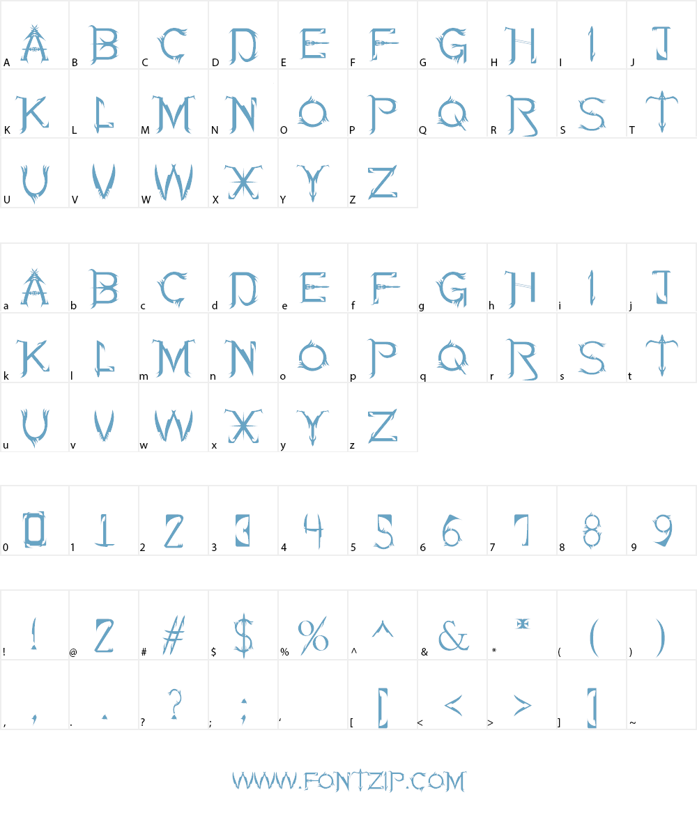 Soul Of Holitter Alternative Font Character